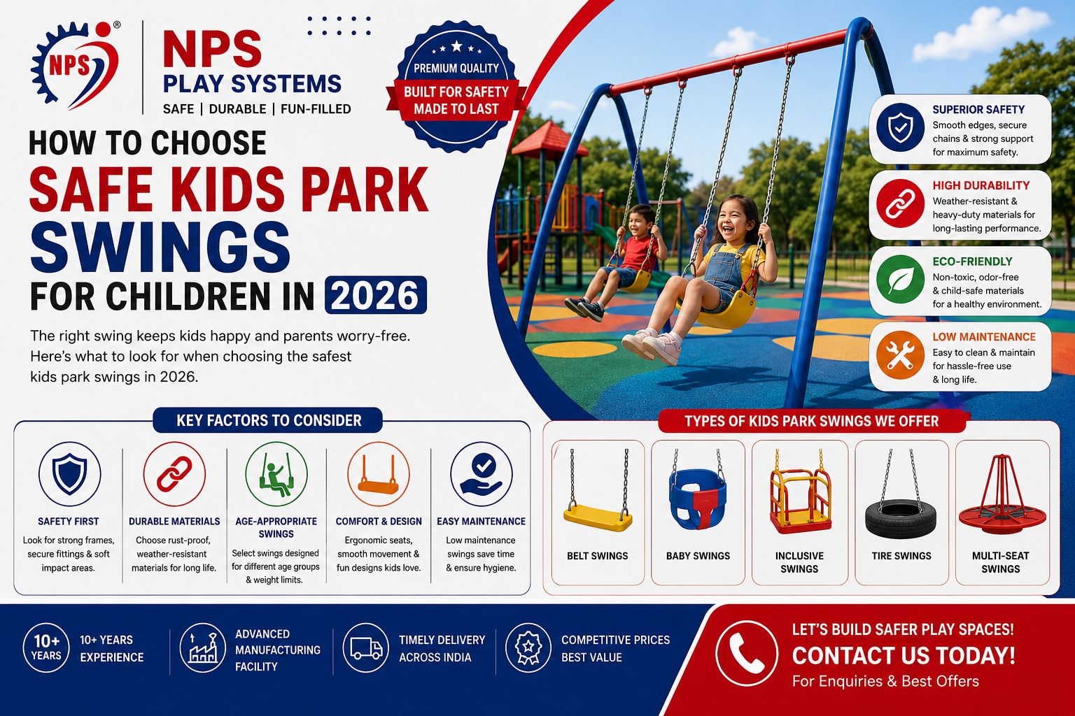  How to Choose Safe Kids Park Swings for Children in 2026