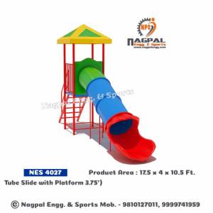 Tube Playground Slide With Platform Manufacturers in Agra