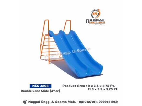 Double Lane Playground Slide
