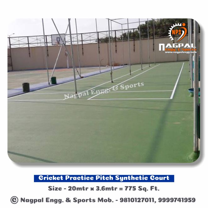 Cricket Practice Pitch Synthetic Court Manufacturers in Faridabad